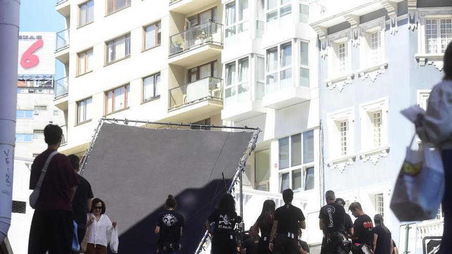 La serie Clanes, de Netlifx, se rueda en las calles de A Coruña