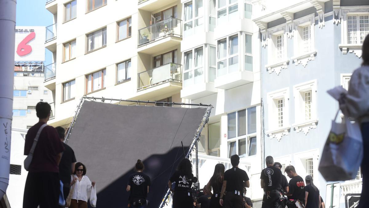 La serie Clanes, de Netlifx, se rueda en las calles de A Coruña