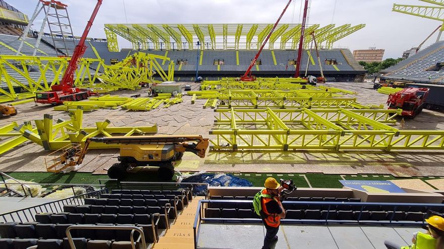 El Villarreal CF sigue avanzando con las obras en el Estadio de la Cerámica