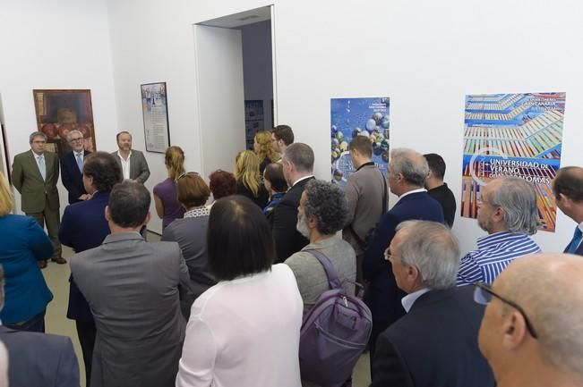 Inauguración de la exposición "25 años del campus Universidad de Verano de Maspalomas", en el Rectorado de la ULPGC.  Fotógrafo: Andrés Cruz