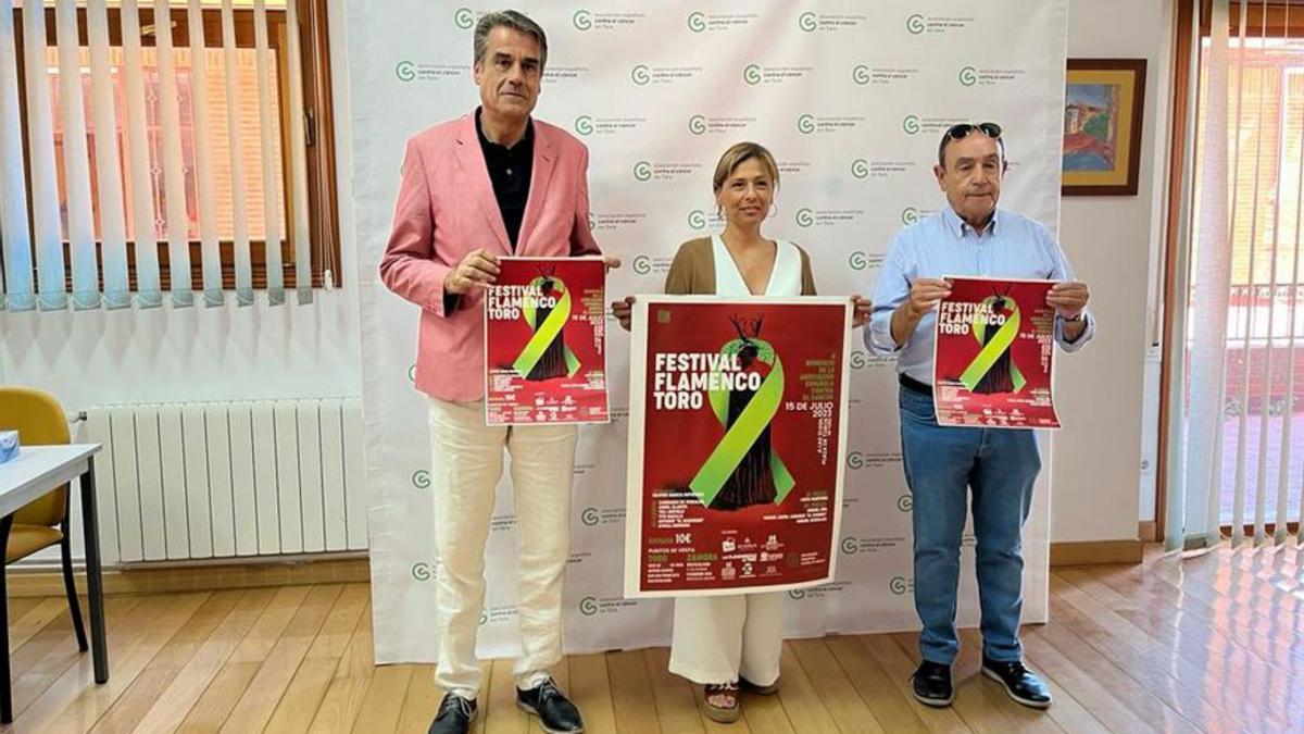 Presentación del cartel promocional del festival flamenco organizado por la AECC