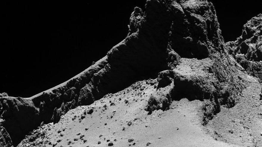 Imagen del cometa 67P captada por la misión 'Rosetta'.
