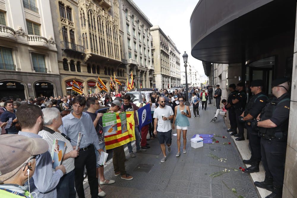 Protestas por las detenciones en Barcelona