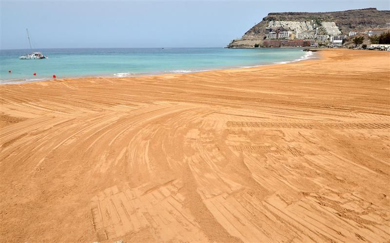 Visita de la Feht a la nueva Playa de Anfi Tauro