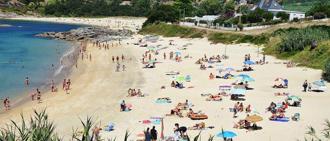 Las playas de Santa Marta y Liméns, este pasado sábado.