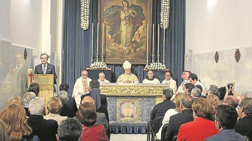 La Fundación Aguilar y Eslava recupera el oratorio dedicado a la Purísima Concepción
