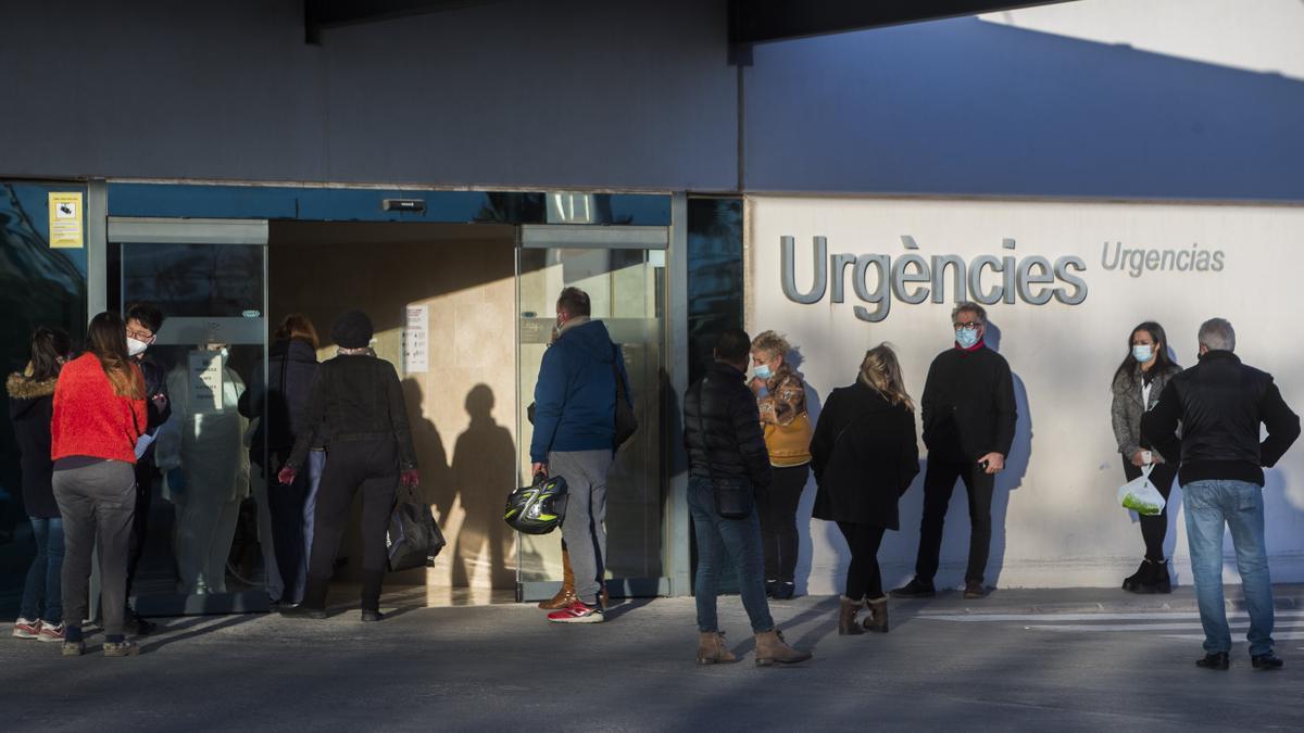 Puerta de Urgencias del Hospital la Fe de València