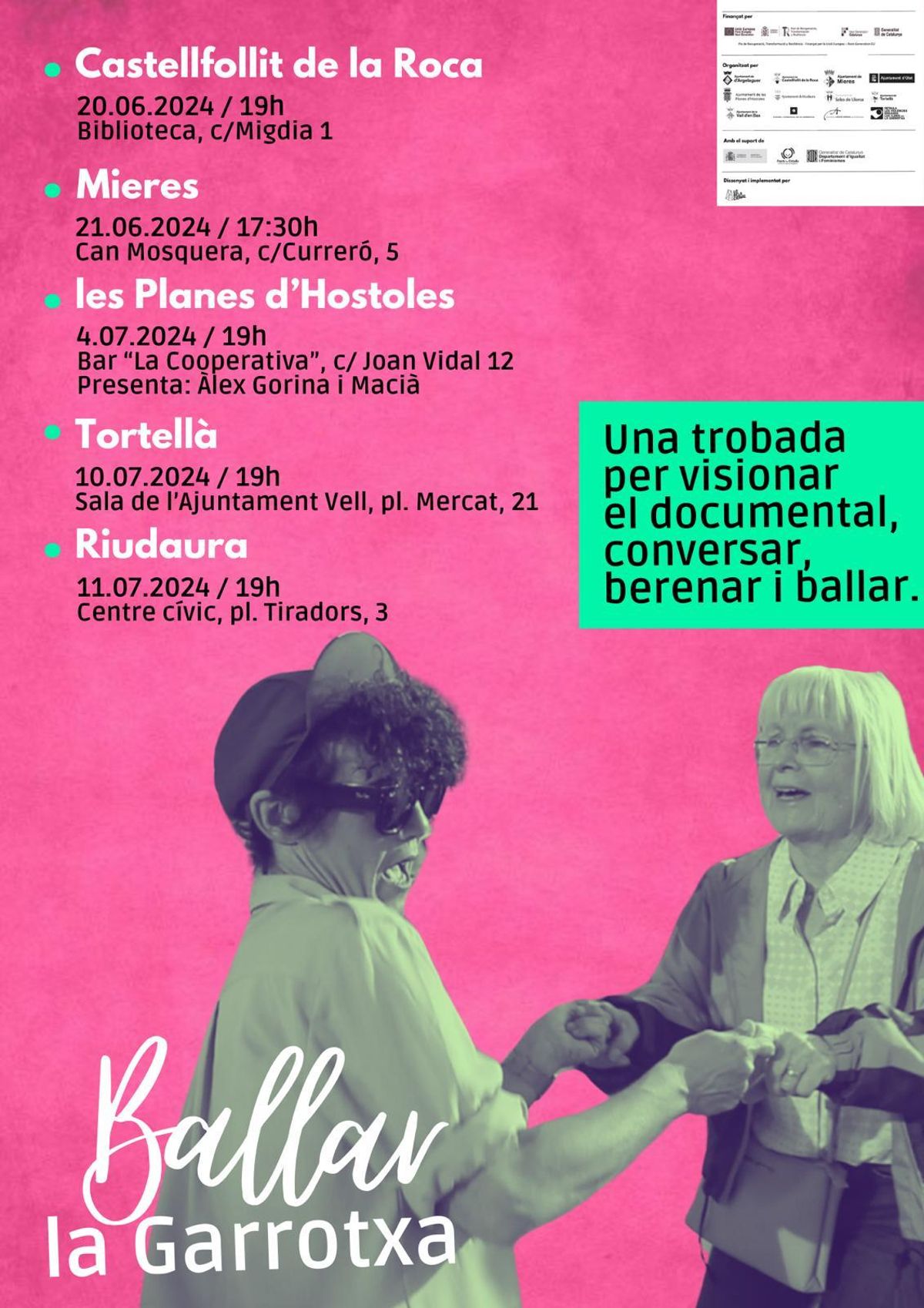 Cartell visionat del documental Ballar la Garrotxa