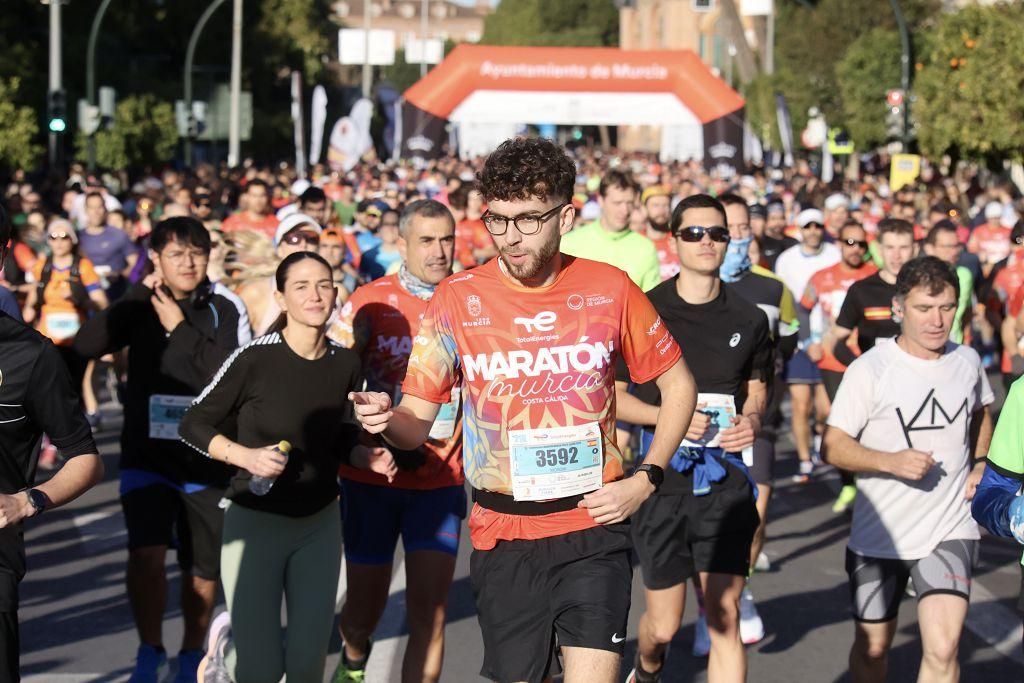 Las mejores imágenes de la TotalEnergies Maratón Murcia Costa Cálida