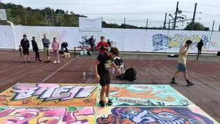 Llanera, al son de la cultura urbana: decenas de jóvenes participan en actividades artísticas y deportivas en Lugo y Posada
