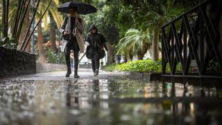 Una inusual borrasca invernal dejará fuertes lluvias en Canarias esta semana