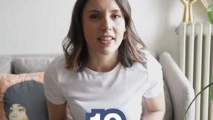 Irene Montero en su cuenta de TikTok