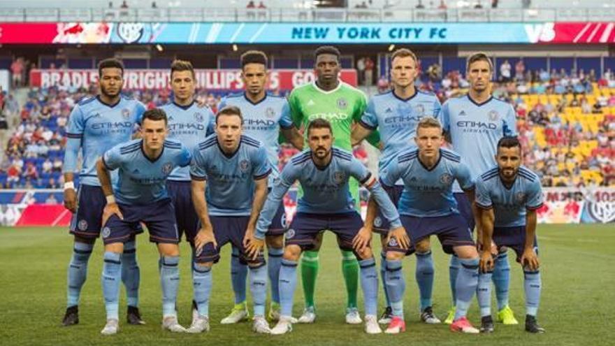 Un onze del New York City FC, abans d&#039;un partit d&#039;aquesta temporada a la MLS.