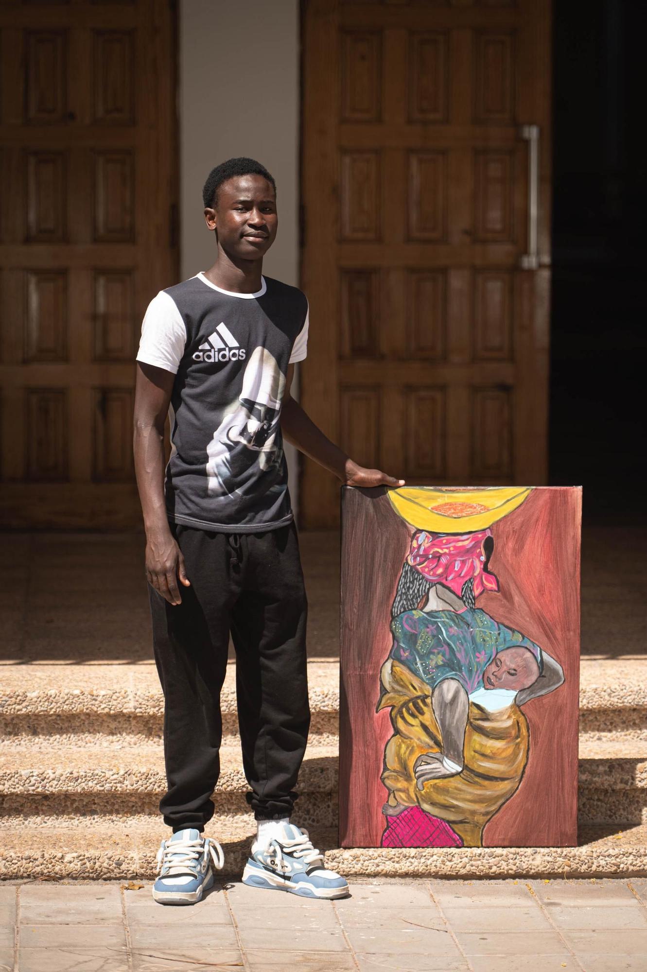 El artista migrante Djiberl Cisse