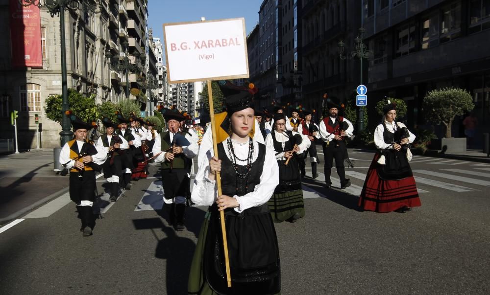 Vigo vibró con la presencia de los grupos folclóricos de Argentina, Colombia, Serbia y también españoles