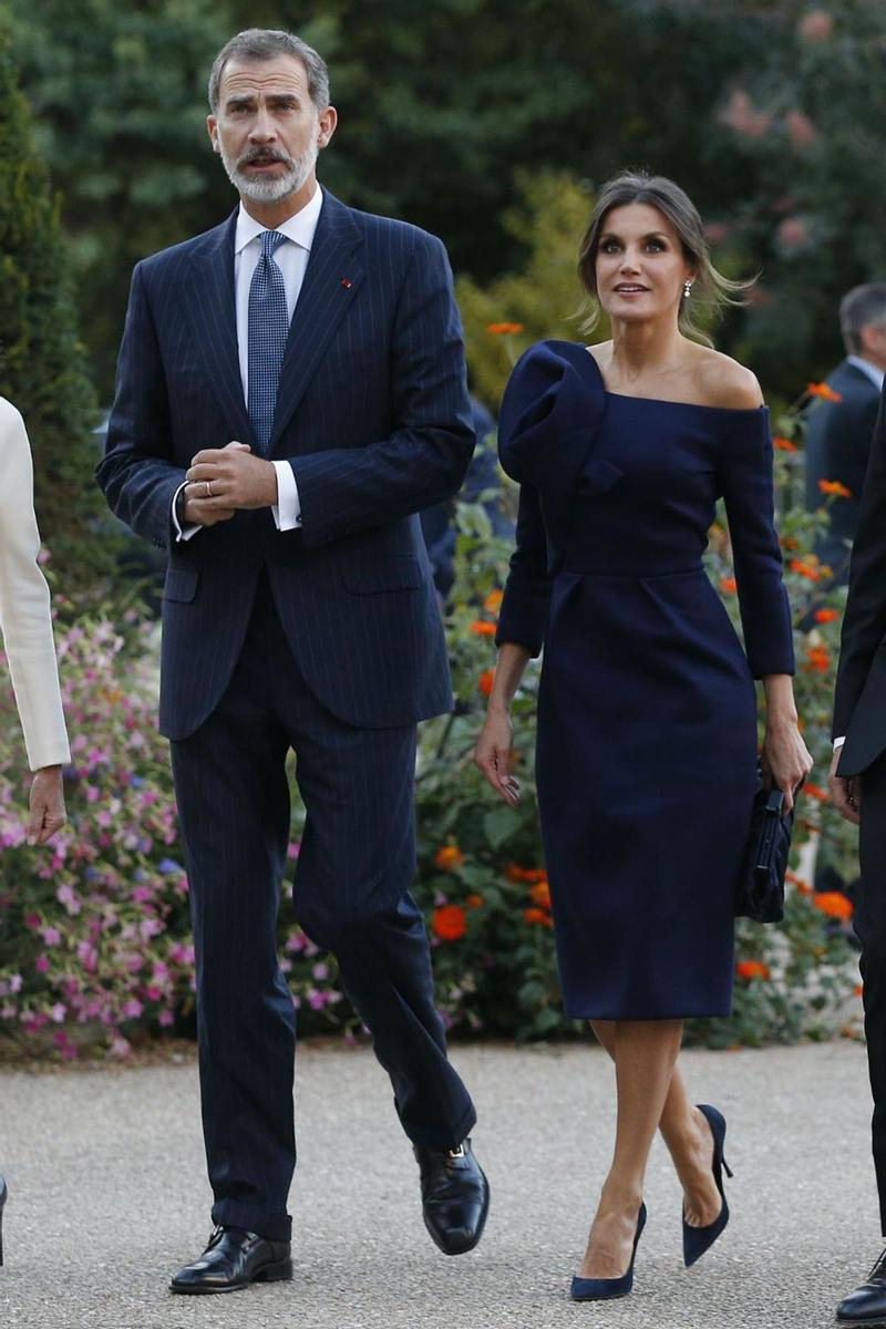 Los Reyes en una cena de gala en el Palacio del Elíseo en París