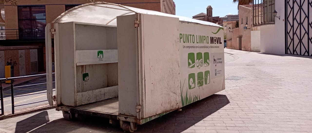 El equipamiento municipal, hace unos días en El Perchel.