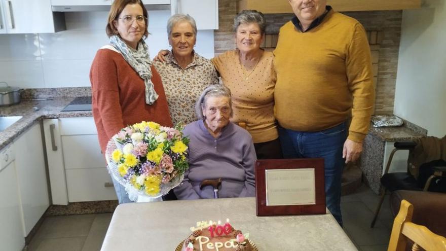 Josefa Vázquez, centenaria en Paiosaco