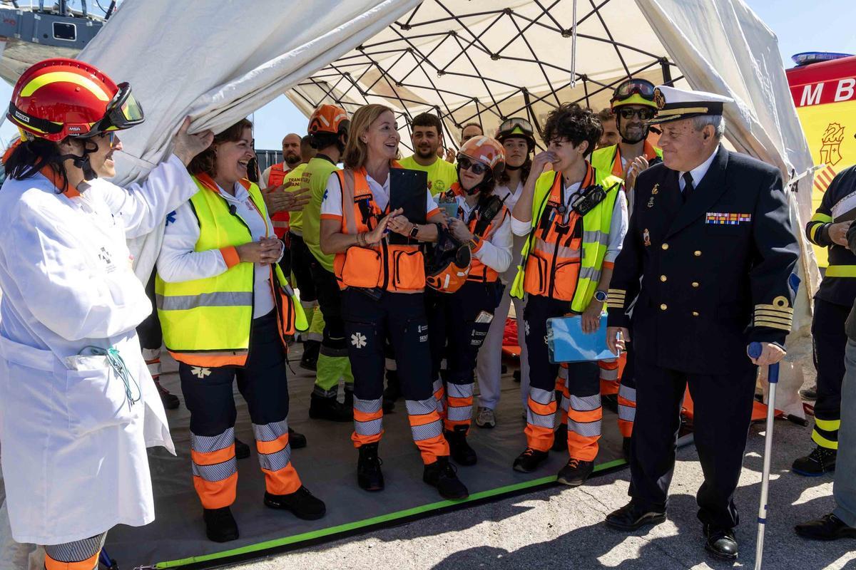 MARSEC-26 mide la coordinación ante emergencias marítimas en el Puerto de Alicante