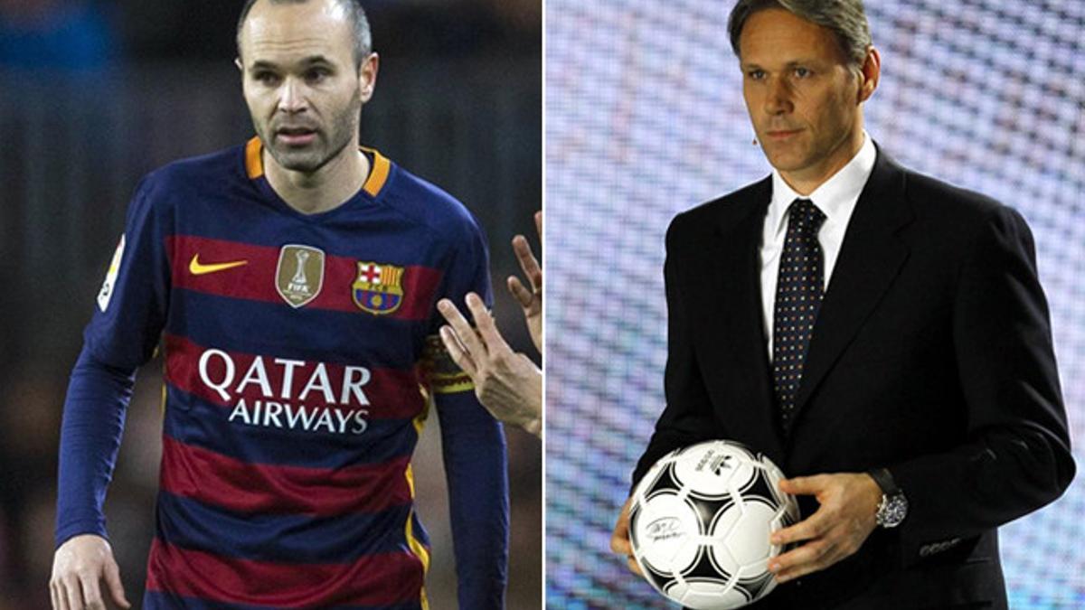 Van Basten se declara admirador de Andrés Iniesta