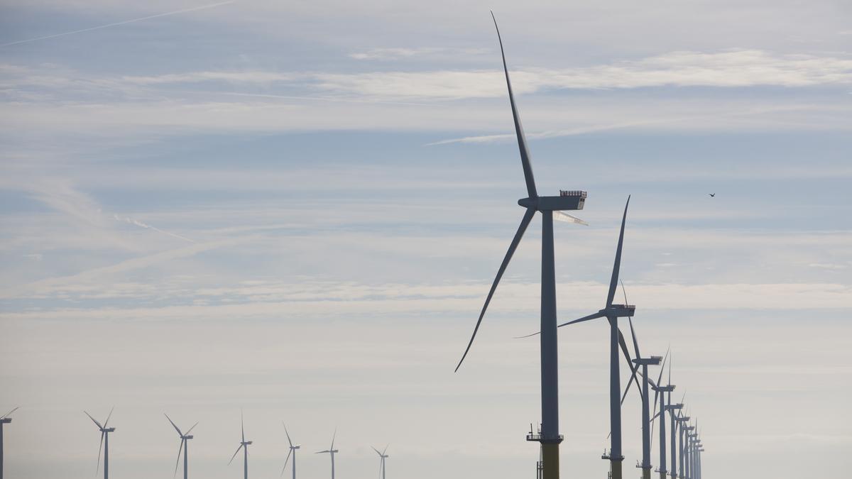 Uno de los parques eólicos marinos de Iberdrola.