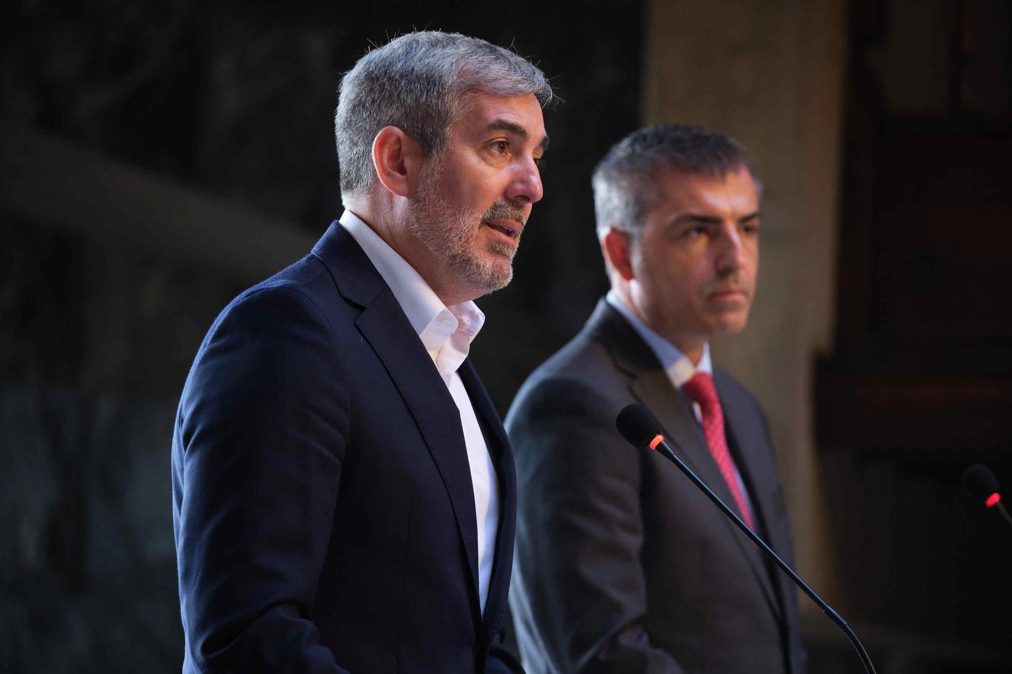 Fernando Clavijo y Manuel Domínguez hacen un balance de los primeros cien días de gobierno