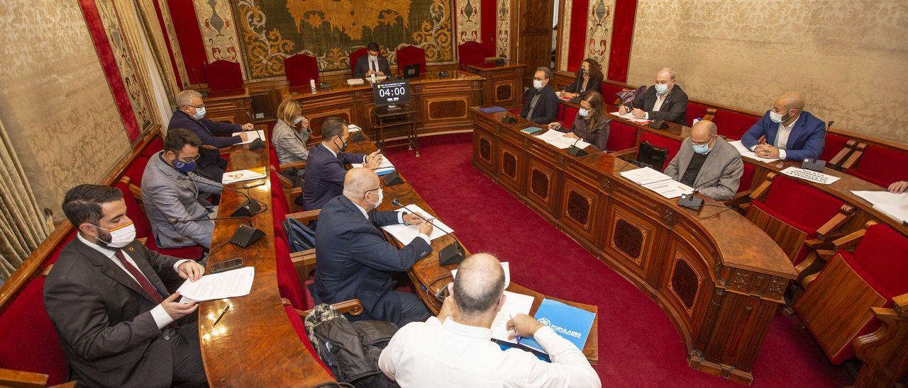 Pleno del Ayuntamiento de Alicante del 25 noviembre 2021.