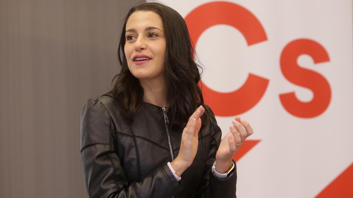 Inés Arrimadas, durante su reciente visita a Lugo.