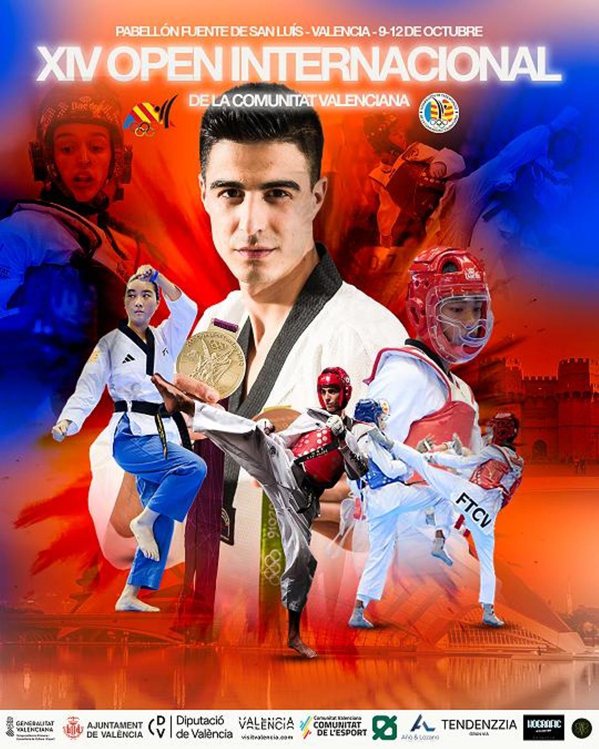 Cartel del XIV Open Internacional de Taekwondo de la Comunitat Valenciana.