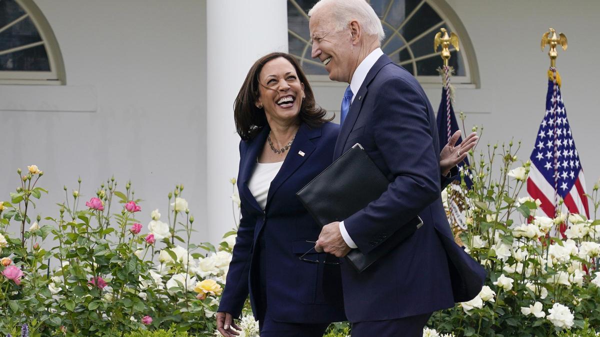 Kamala Harris y Joe Biden.