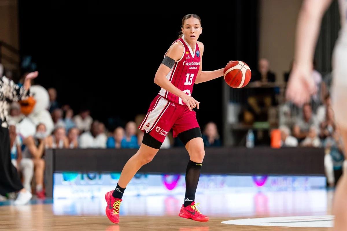 Pueyo, durante un partido de Euroliga