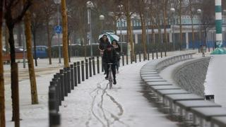 Las fotos de la nieve en Barcelona y el resto de Catalunya