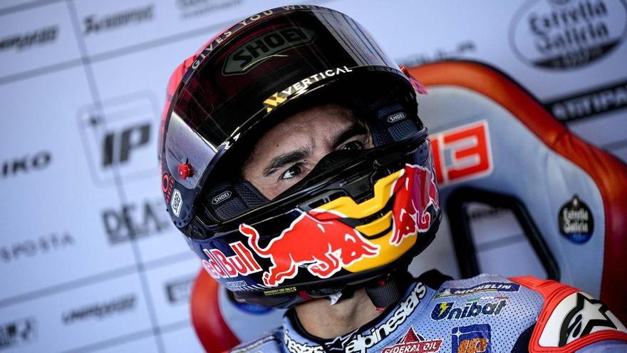 Márquez sigue arriba, aunque ya no luche, según él, por el título