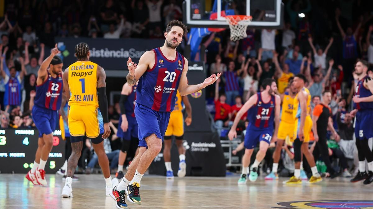 Laprovittola celebra su triple ante Maccabi