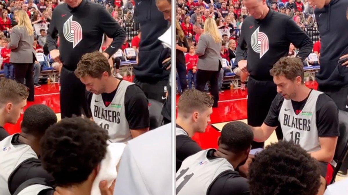 Pau Gasol, ejerciendo de entrenador en los Blazers