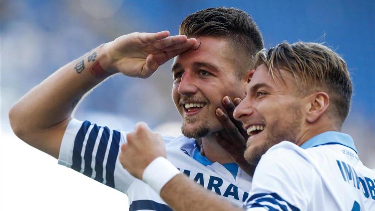 Tanto Milinkovic-Savic com Immobile vieron portería ante el Novara