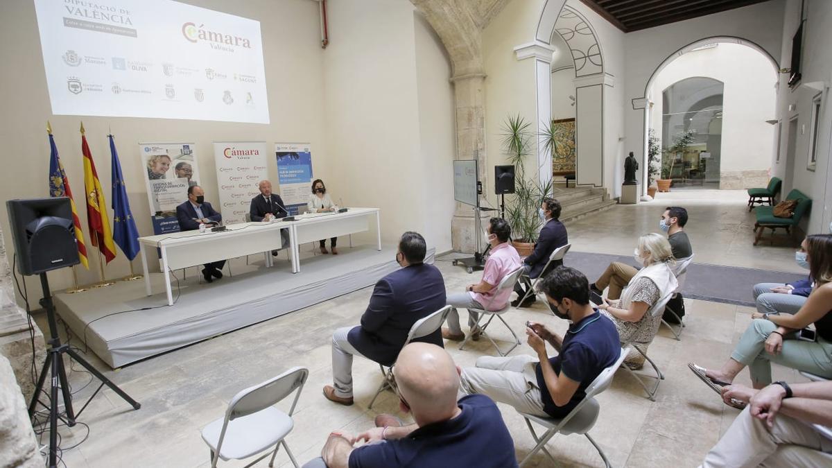 Encuentro entre la Diputación de València y Cámara Valencia