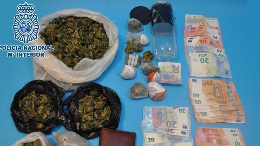 La Policía detiene en Huesca a un joven que llevaba 304 gramos de marihuana