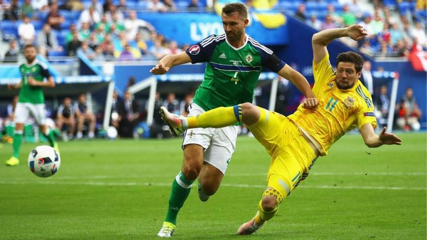 Yevhen Seleznyov, ariete ucraniano, con su selección.