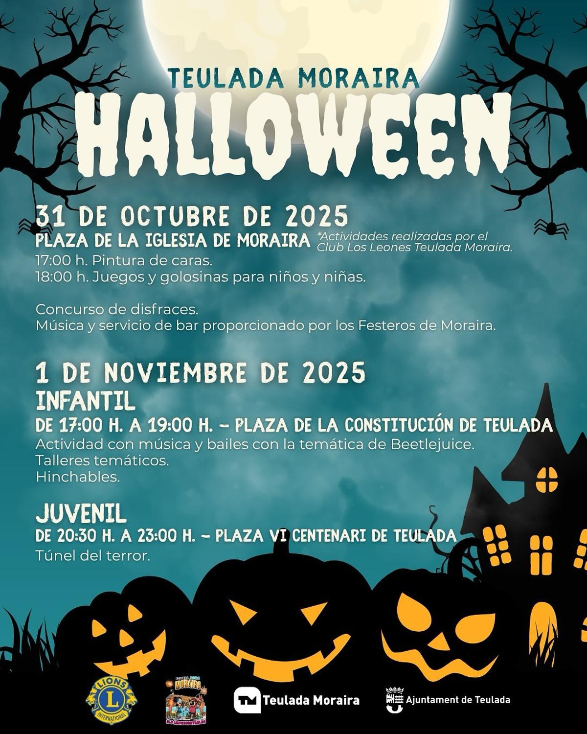 Cartel oficial de Halloween Teulada Moraira