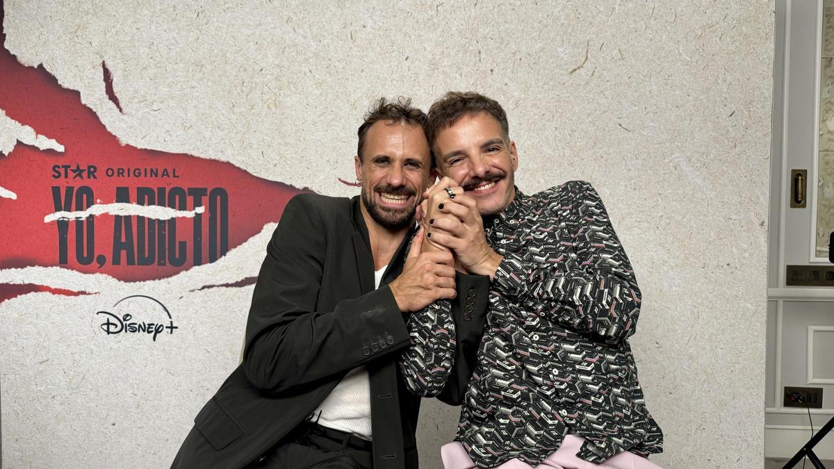 L’actor Oriol Pla i el guionista i director de ‘Yo, adicto’, Javier Giner