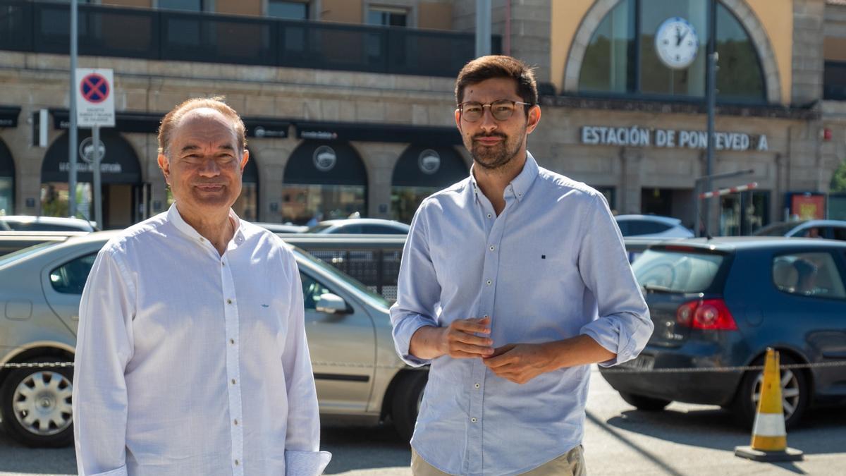 Representantes del PP en su comparecencia de este martes.