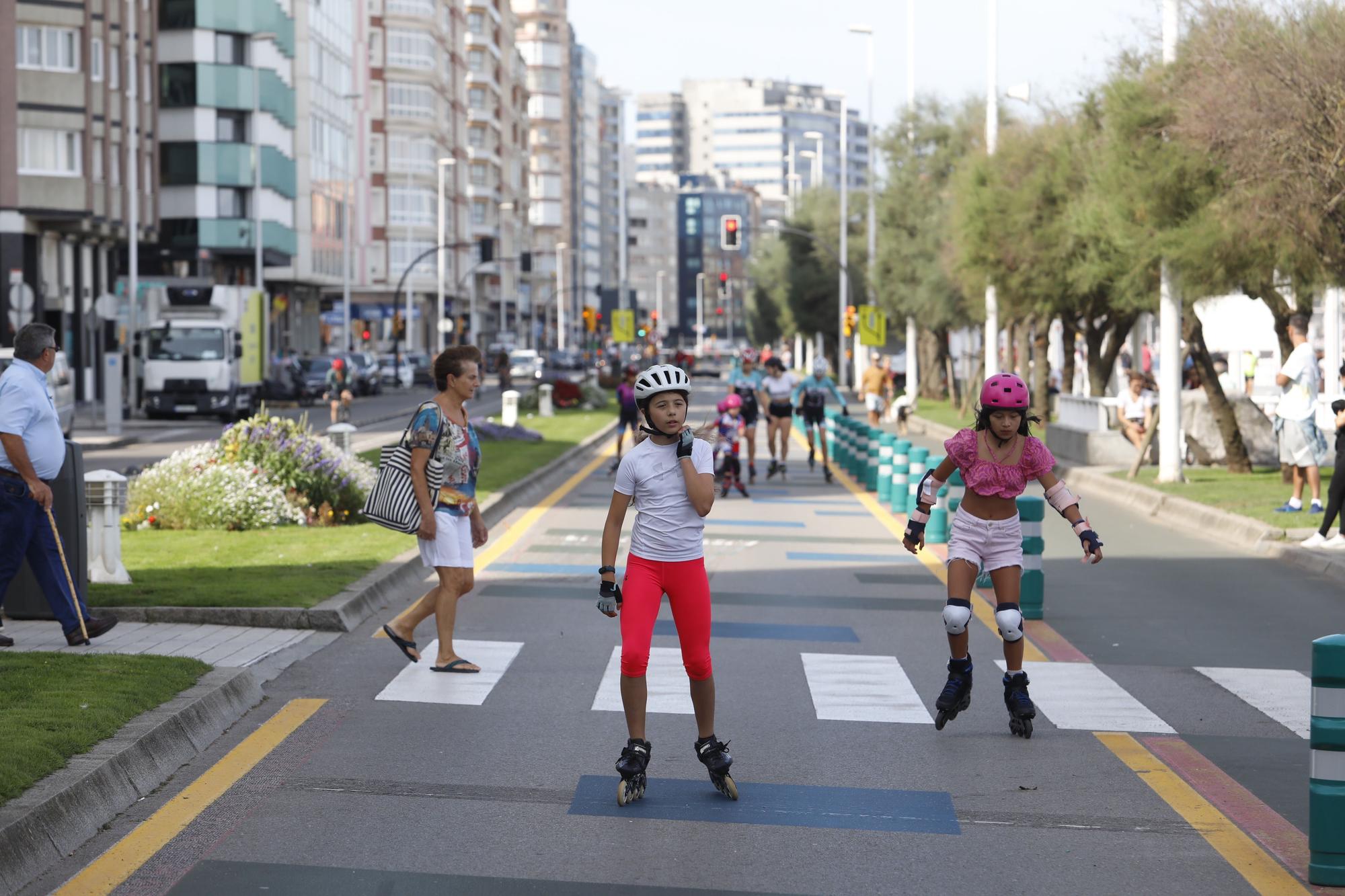 En imágenes: Jornada de actividades en el "cascayu" por la Semana Europea de la Movilidad