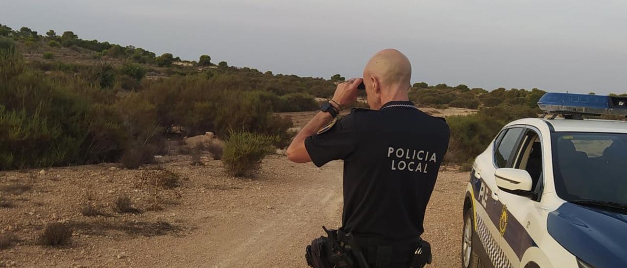 Actuación de la Policía Local de Elche.