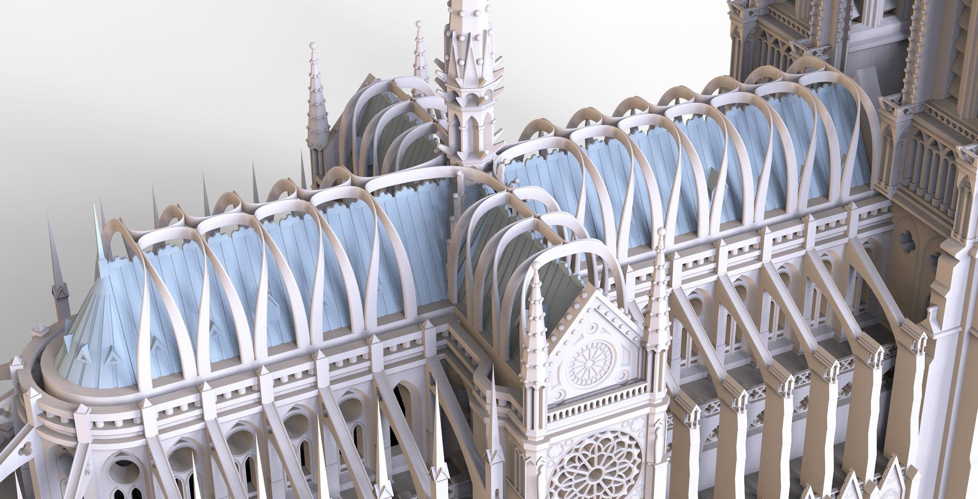 El espectacular proyecto de un ingeniero de Nules para reconstruir Notre Dame