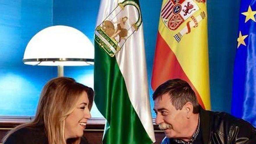 Susana Díaz, este miércoles en Sevilla.