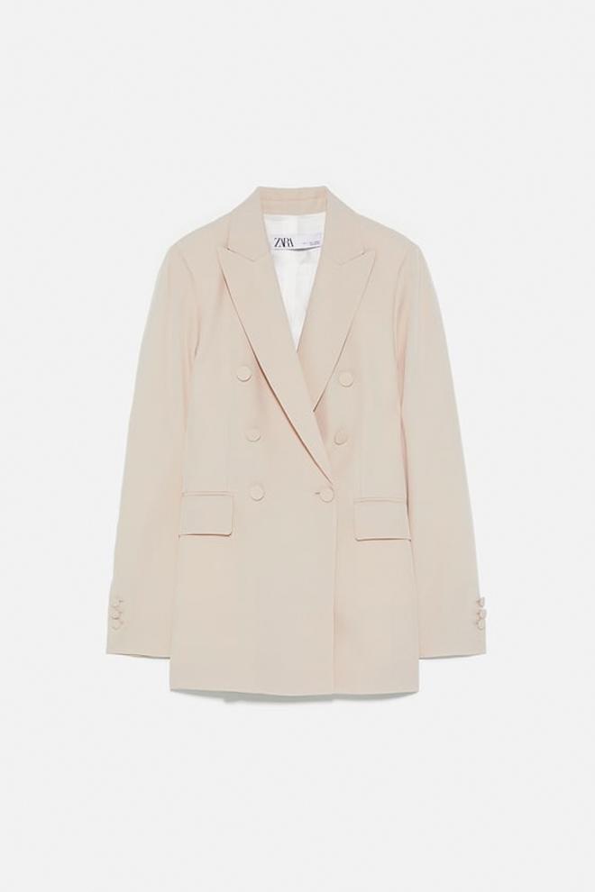 Blazer cruzada 'oversize', de Zara