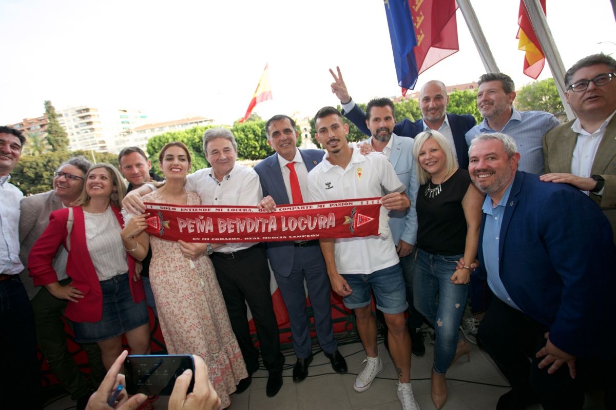 Recepción del Real Murcia en el Ayuntamiento de la ciudad