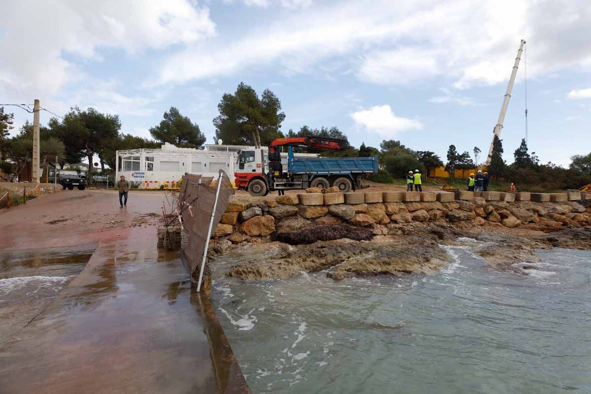 Obras de red eléctrica en sa Punta