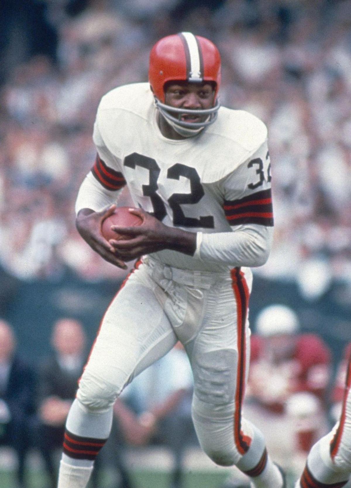 Jim Brown en un partido.